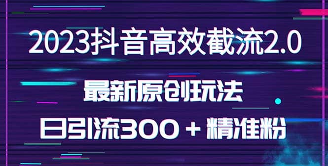 日引300+创业粉,独家抖音高效截流2.0玩法(价值1280)插图 日引300+创业粉,独家抖音高效截流2.0玩法(价值1280)插图