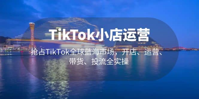TikTok小店运营 抢占TikTok全球蓝海市场，开店、运营、带货、投流全实操插图
