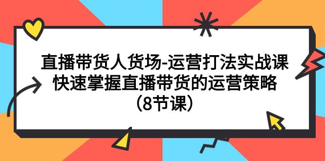 直播带货人货场-运营打法实战课:快速掌握直播带货的运营策略(8节课)插图 直播带货人货场-运营打法实战课:快速掌握直播带货的运营策略(8节课)插图