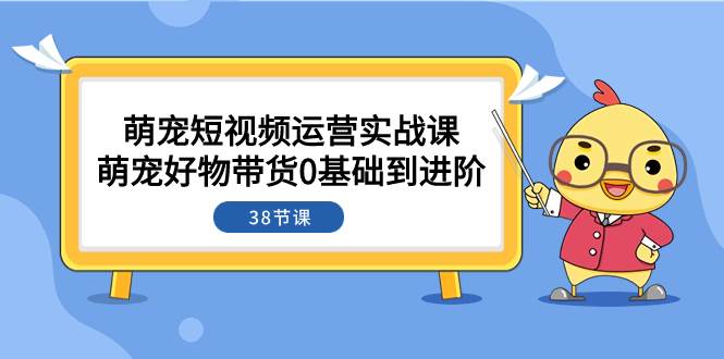 萌宠·短视频运营实战课:萌宠好物带货0基础到进阶(38节课)插图 萌宠·短视频运营实战课:萌宠好物带货0基础到进阶(38节课)插图