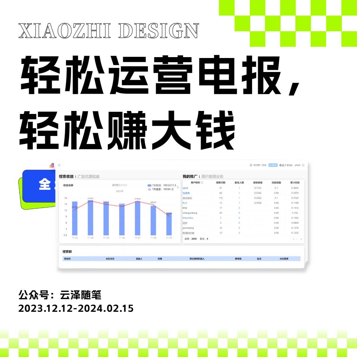 独家技巧!电报运营新风口,免费发送器 会员技巧,赚钱就是这么简单!插图1 独家技巧!电报运营新风口,免费发送器 会员技巧,赚钱就是这么简单!插图1