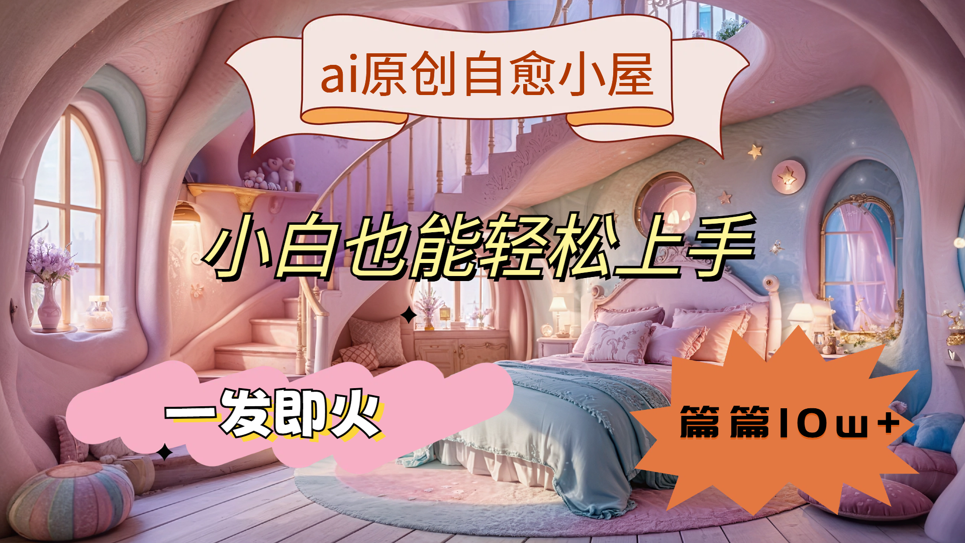 ai原创治愈小屋,小白也能轻松上手,一发即火,篇篇10w+插图 ai原创治愈小屋,小白也能轻松上手,一发即火,篇篇10w+插图