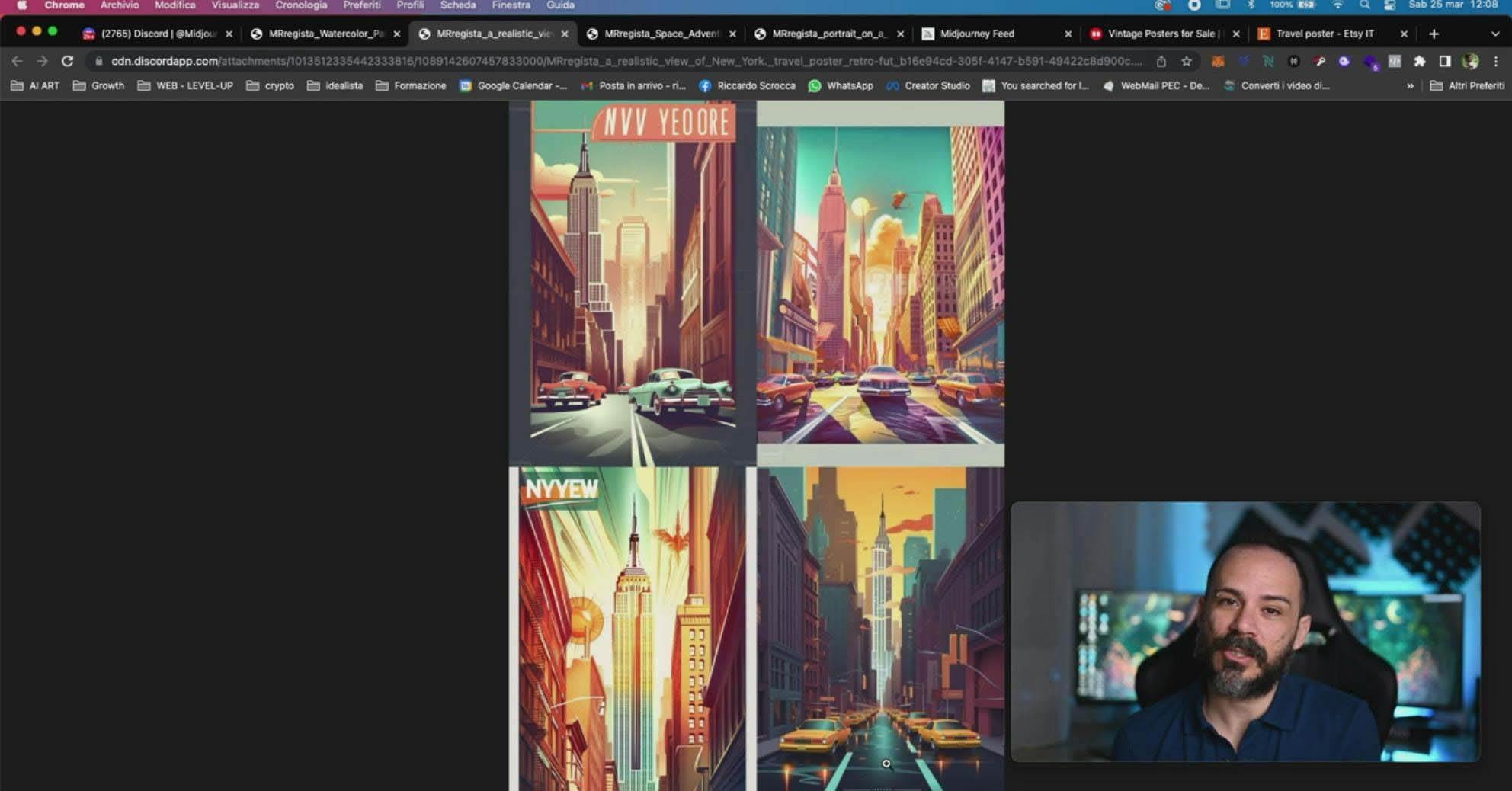 Midjourney AI人工智能创建和销售令人惊叹的海报教程-10节课-中英字幕插图11 Midjourney AI人工智能创建和销售令人惊叹的海报教程-10节课-中英字幕插图11