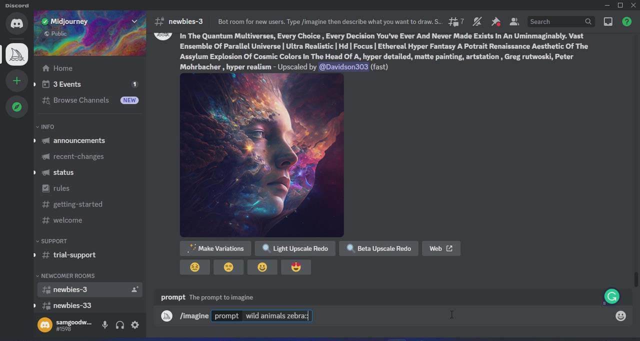 Midjourney AI人工智能艺术图片从入门到高级创作教程-33节课-中英字幕插图3 Midjourney AI人工智能艺术图片从入门到高级创作教程-33节课-中英字幕插图3