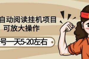 最新自动阅读挂机项目，单号一天5-20左右可放大操作【详细教程 挂机脚本】