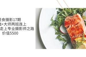美食摄影17期 基础 大师两班连上，从0基础走上专业摄影师之路-价值5500